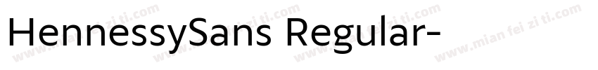 HennessySans Regular字体转换
